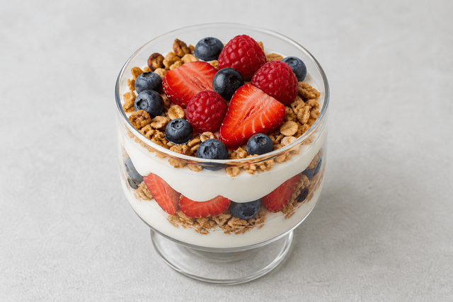 Image culinaire VDAMO : Granola parfait style 096 menu-main p01