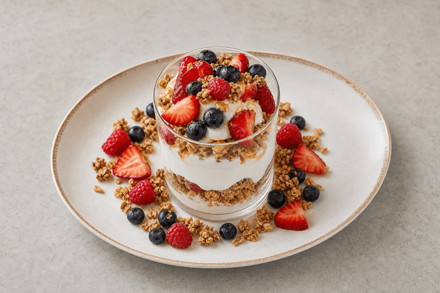 Image culinaire VDAMO : Granola parfait style 096 menu-main p03