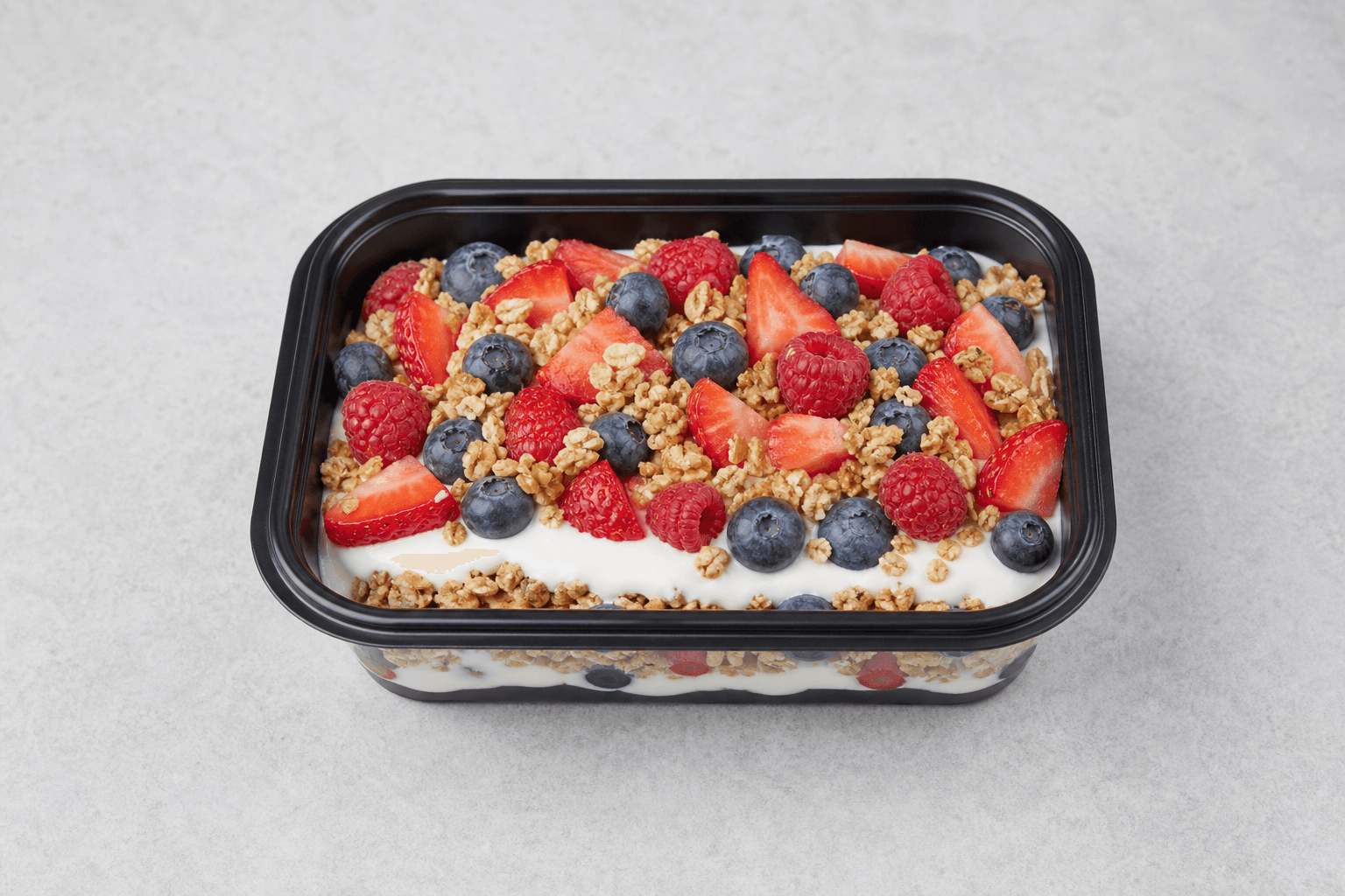 Photorealistic Granola parfait style 108 P06 food image by VDAMO