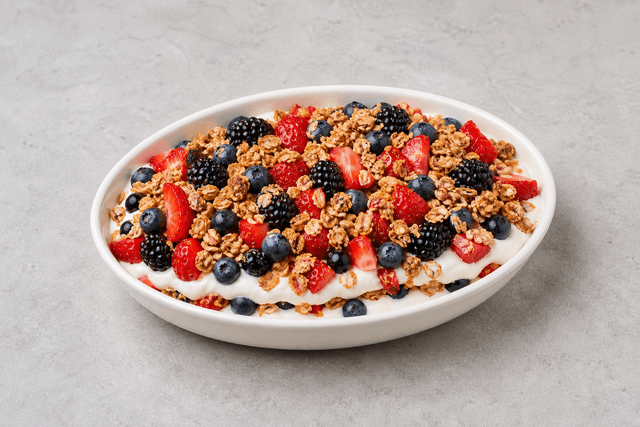 VDAMO भोजन छवि: Granola parfait style 120 menu-main p03
