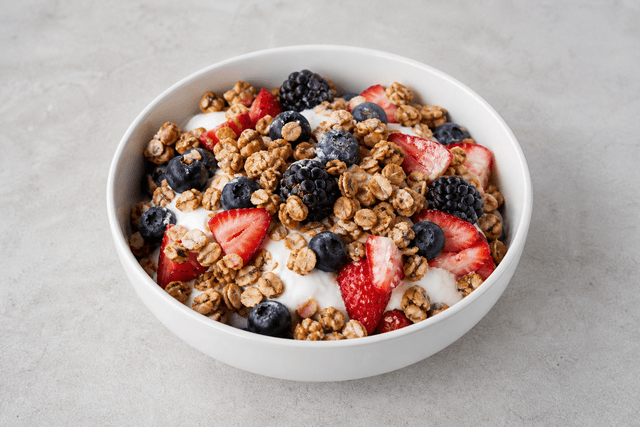 VDAMO भोजन छवि: Granola parfait style 120 menu-main p04