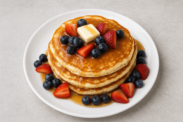 Photorealistic Pancake stack menu-main p09 food image by VDAMO