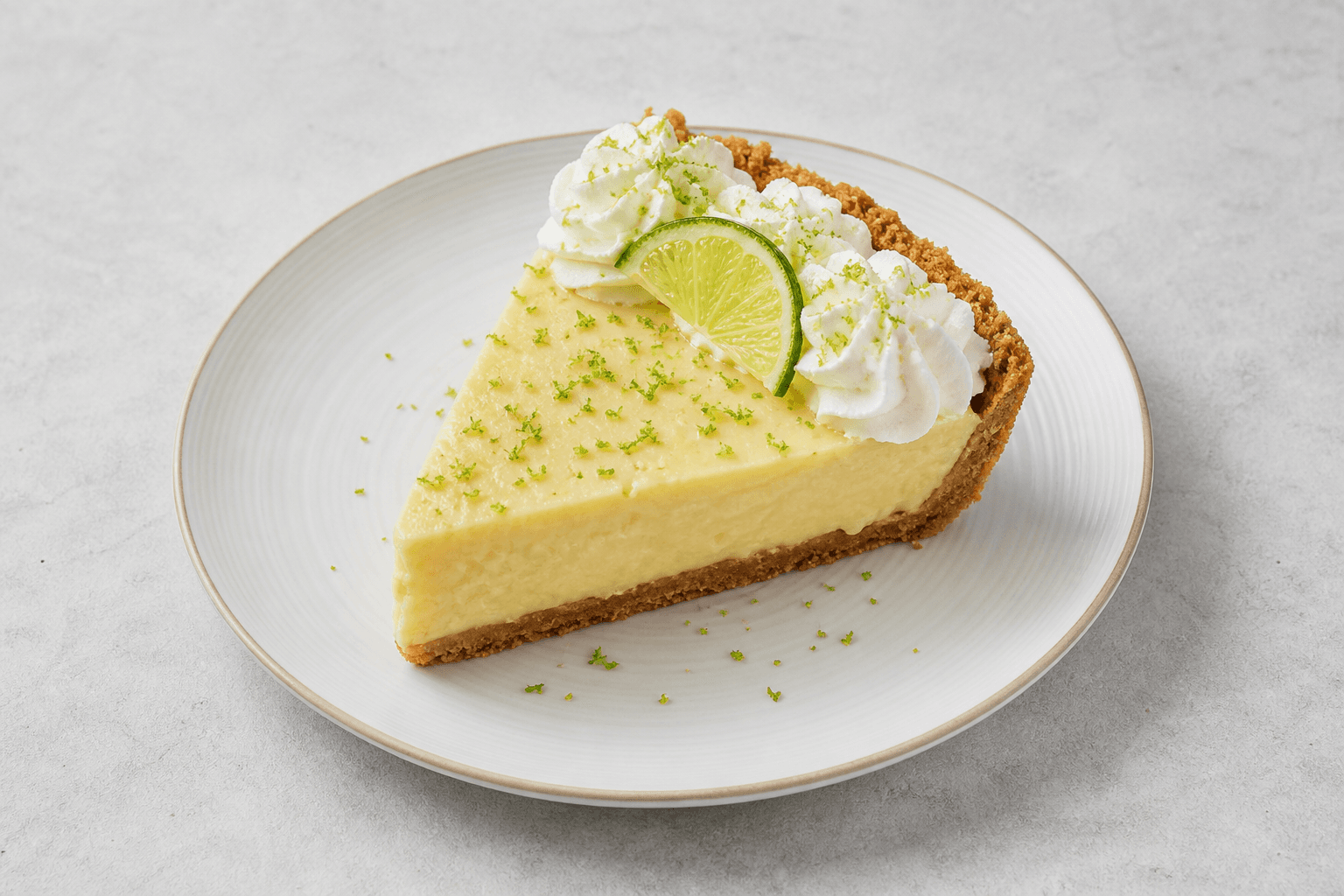 Photorealistic Key lime pie menu-main p08 food image by VDAMO