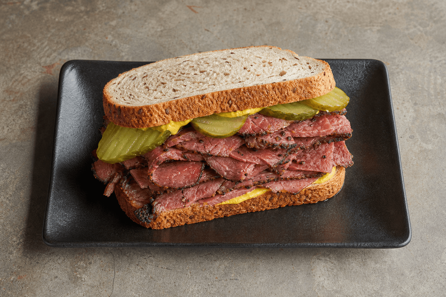 Photorealistic Pastrami sandwich menu-main p02 food image by VDAMO