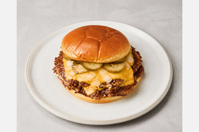Photorealistic Smash burger menu-main p05 food image by VDAMO