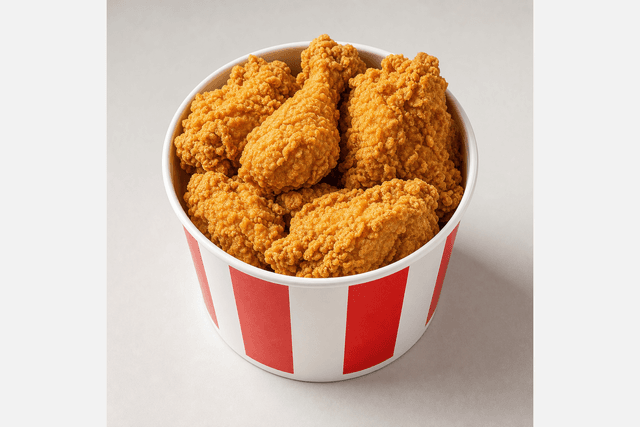 Photorealistic Fried chicken bucket menu-main p06 food image by VDAMO