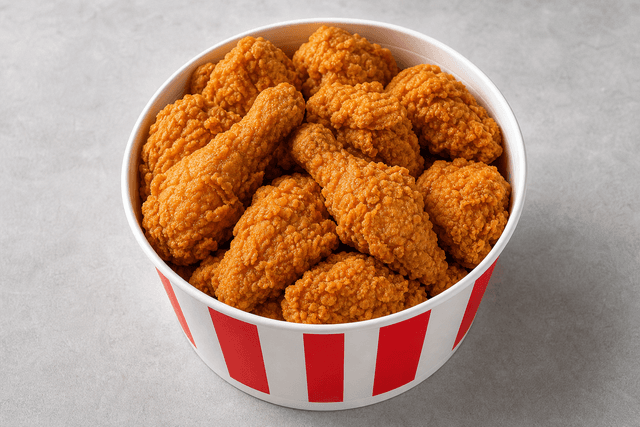 Photorealistic Fried chicken bucket menu-main p08 food image by VDAMO