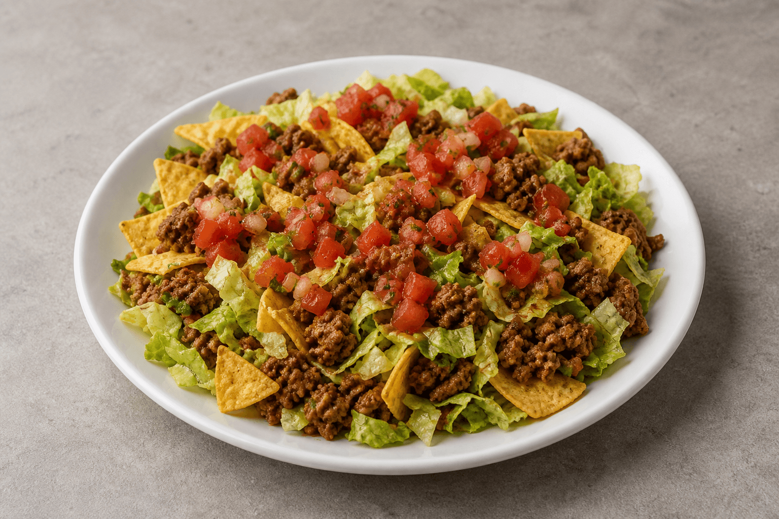 VDAMO Speisebild: Rindfleisch-Taco-Salat P09
