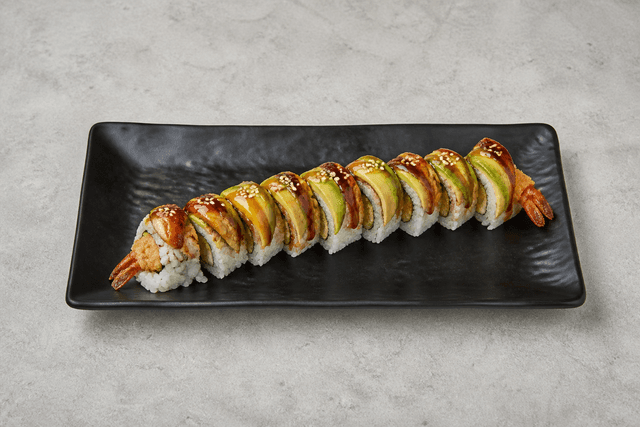 Photorealistic Dragon roll menu-main p02 food image by VDAMO
