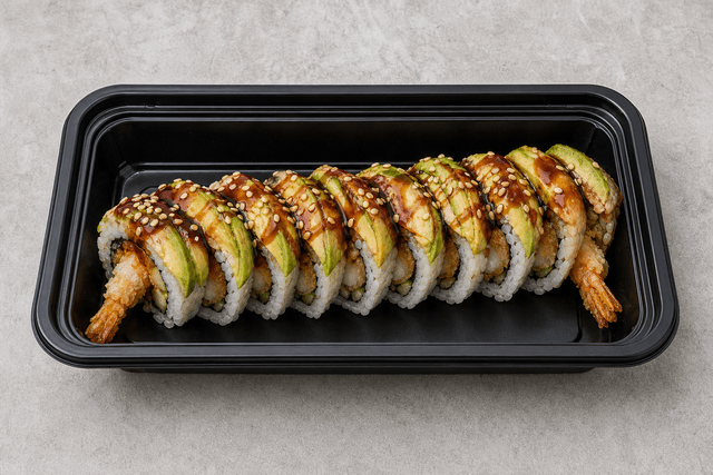 Photorealistic Dragon roll menu-main p06 food image by VDAMO