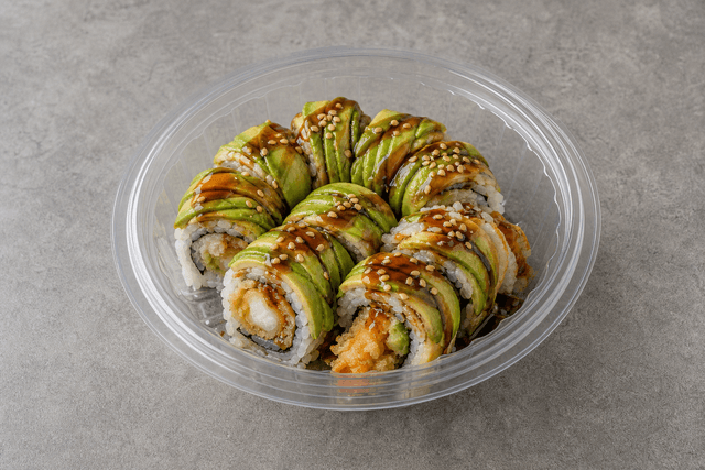 Photorealistic Dragon roll menu-main p07 food image by VDAMO