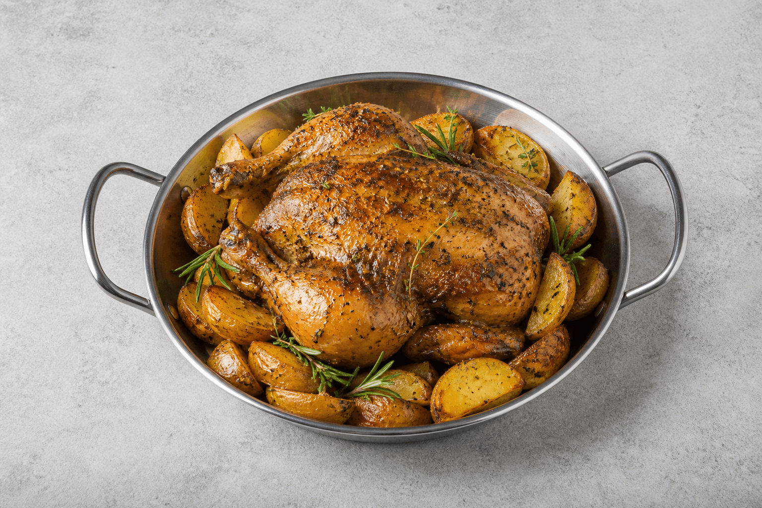 Photorealistic Roast chicken style 023 P05 food image by VDAMO