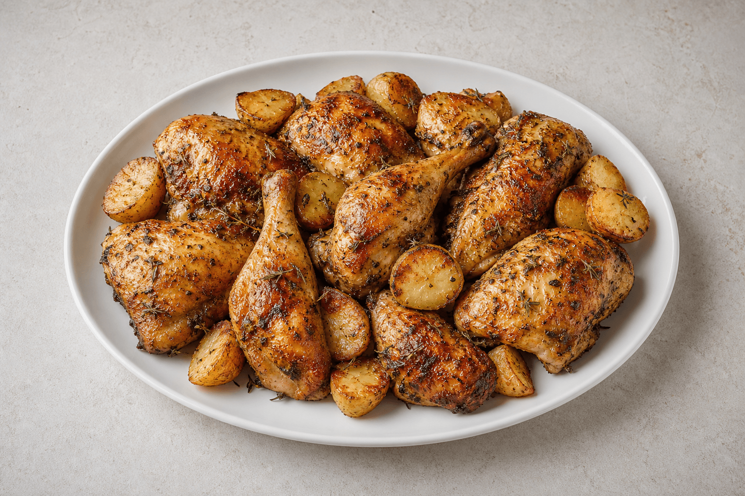 Photorealistic Roast chicken style 035 P03 food image by VDAMO