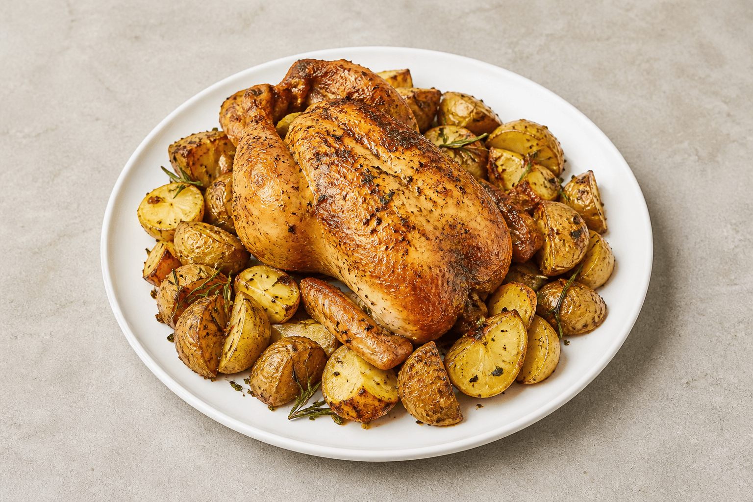 Photorealistic Roast chicken style 119 P01 food image by VDAMO