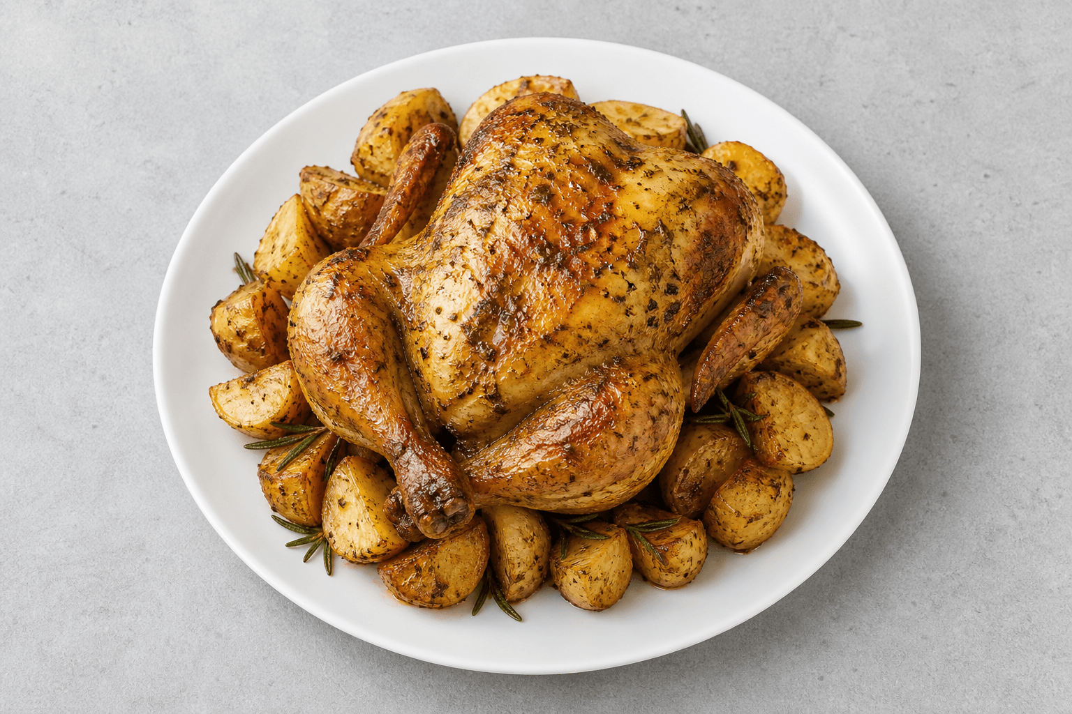 Photorealistic Roast chicken style 131 P01 food image by VDAMO