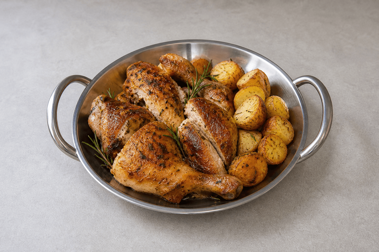 Photorealistic Roast chicken style 131 P05 food image by VDAMO