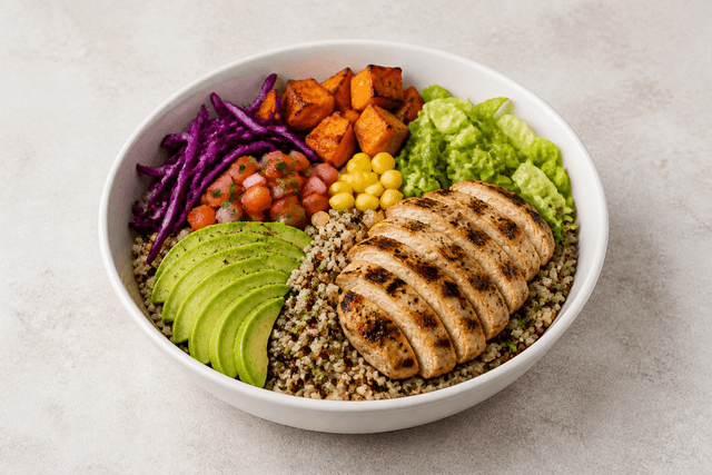 VDAMO भोजन छवि: Protein bowl P04