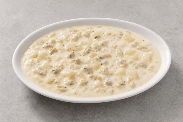 Photorealistic Clam chowder menu-main p03 food image by VDAMO