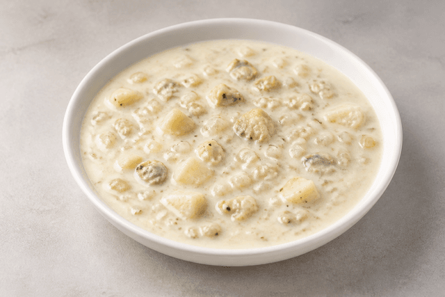 Photorealistic Clam chowder menu-main p04 food image by VDAMO