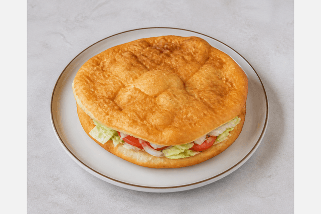Photorealistic Torta frita menu-main p05 food image by VDAMO