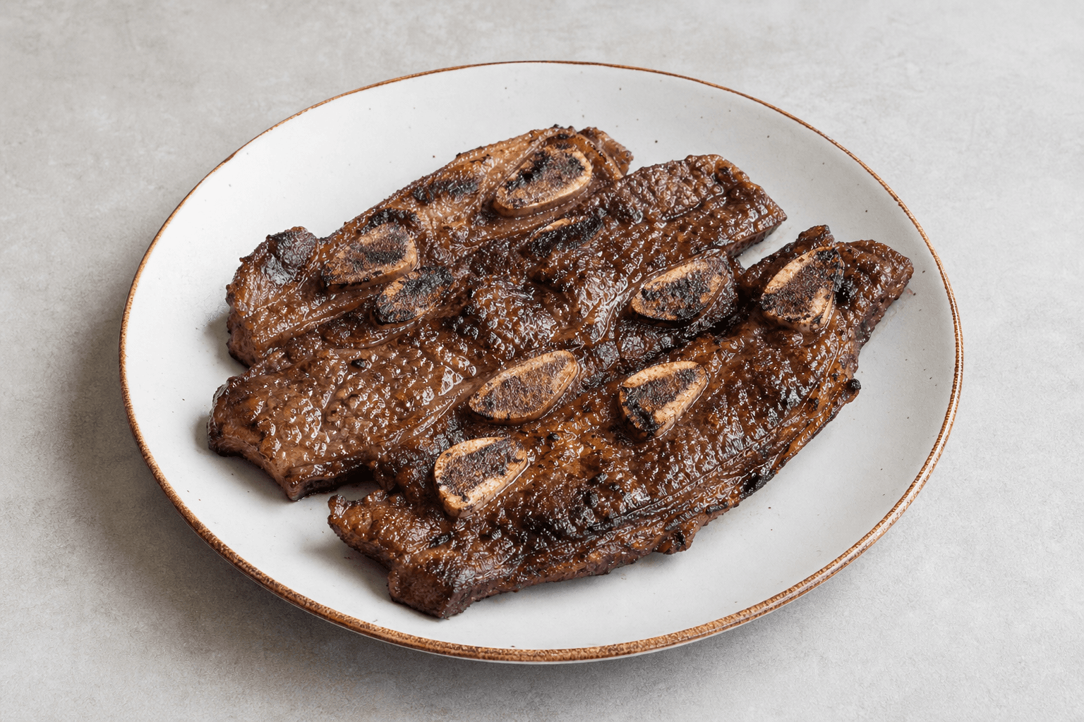 Photorealistic Asado de tira menu-main p07 food image by VDAMO