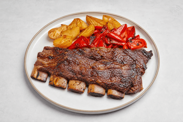 Photorealistic Asado de tira menu-main p09 food image by VDAMO