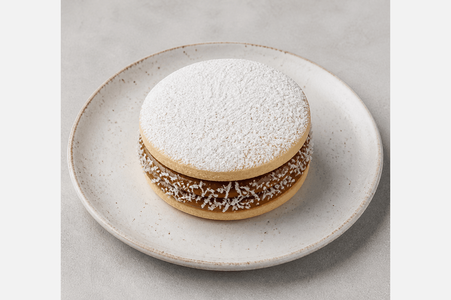 Photorealistic Uruguayan alfajor menu-main p03 food image by VDAMO