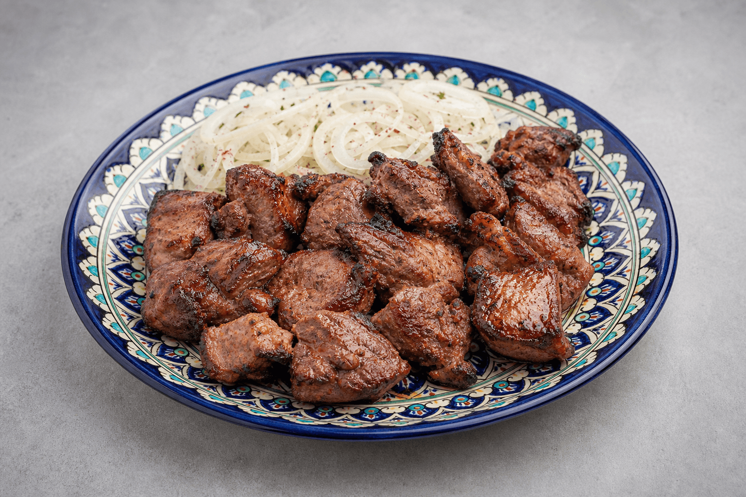 Photorealistic Uzbek shashlik menu-main p09 food image by VDAMO