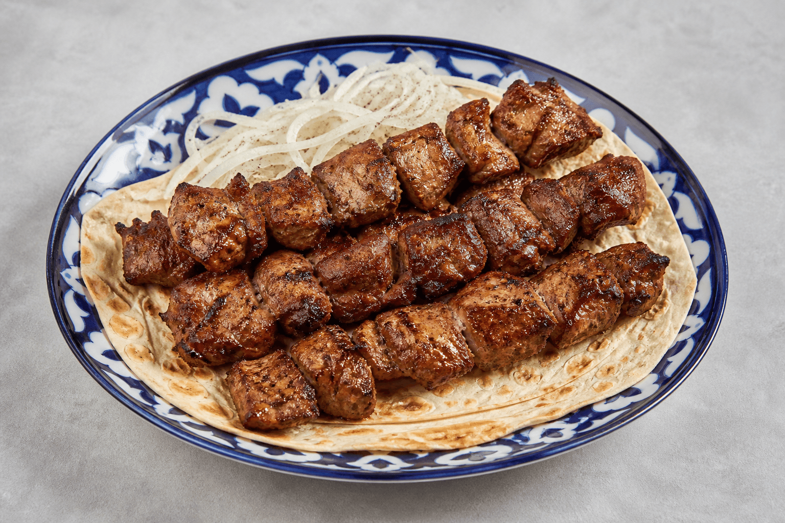 Photorealistic Uzbek shashlik menu-main p10 food image by VDAMO