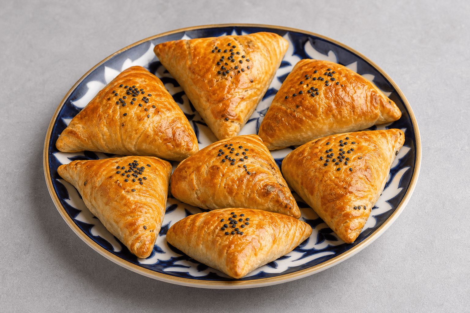 Photorealistic Uzbek samsa menu-main p09 food image by VDAMO