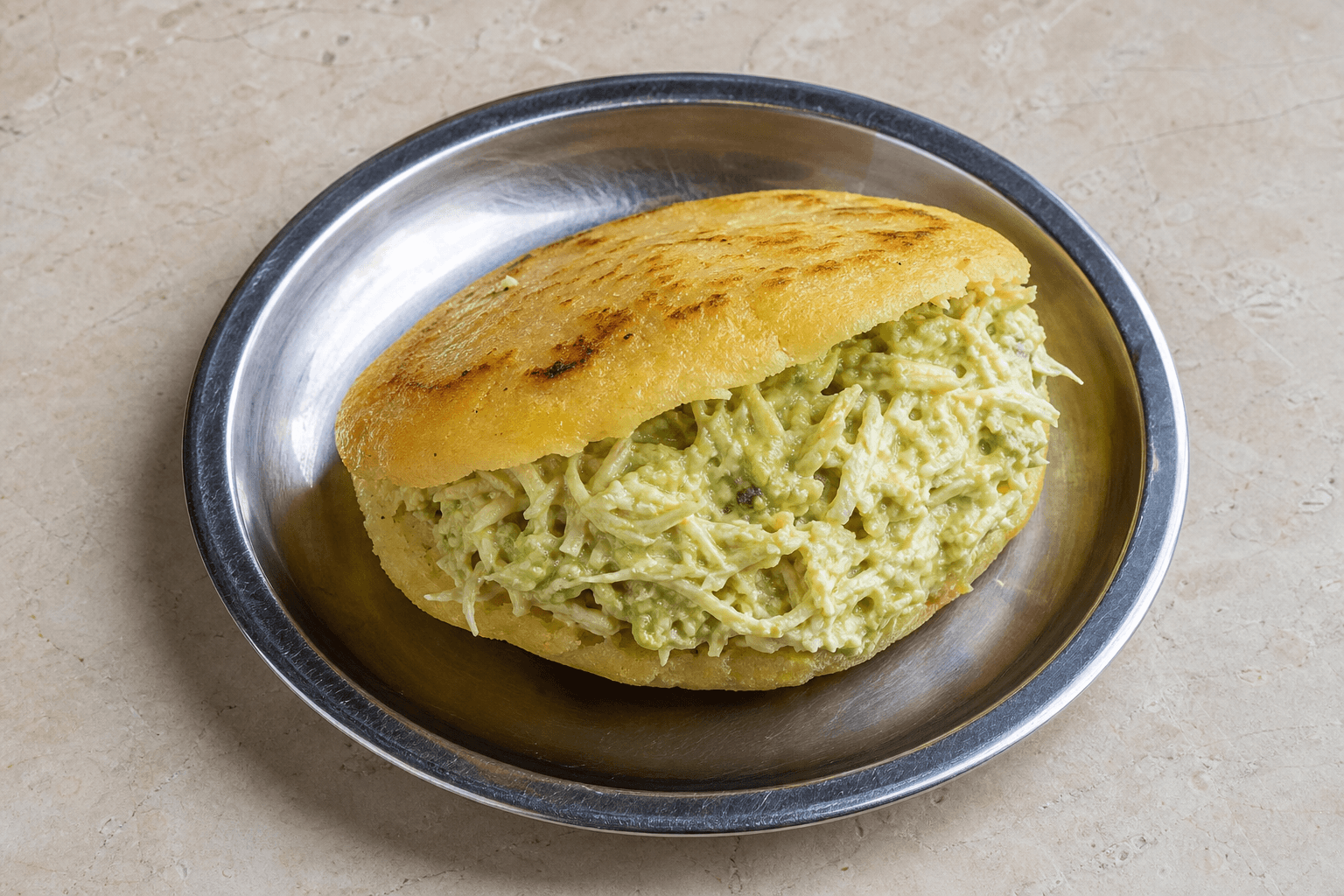Photorealistic Arepa reina pepiada P05 food image by VDAMO