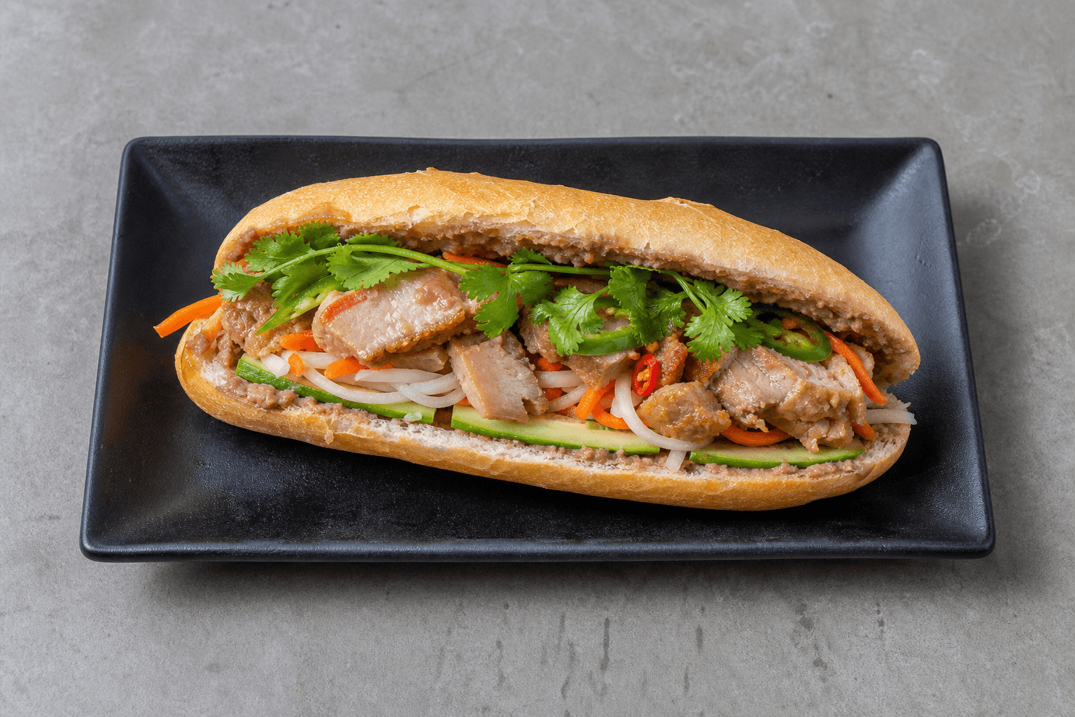 Photorealistic Pork banh mi P02 food image by VDAMO