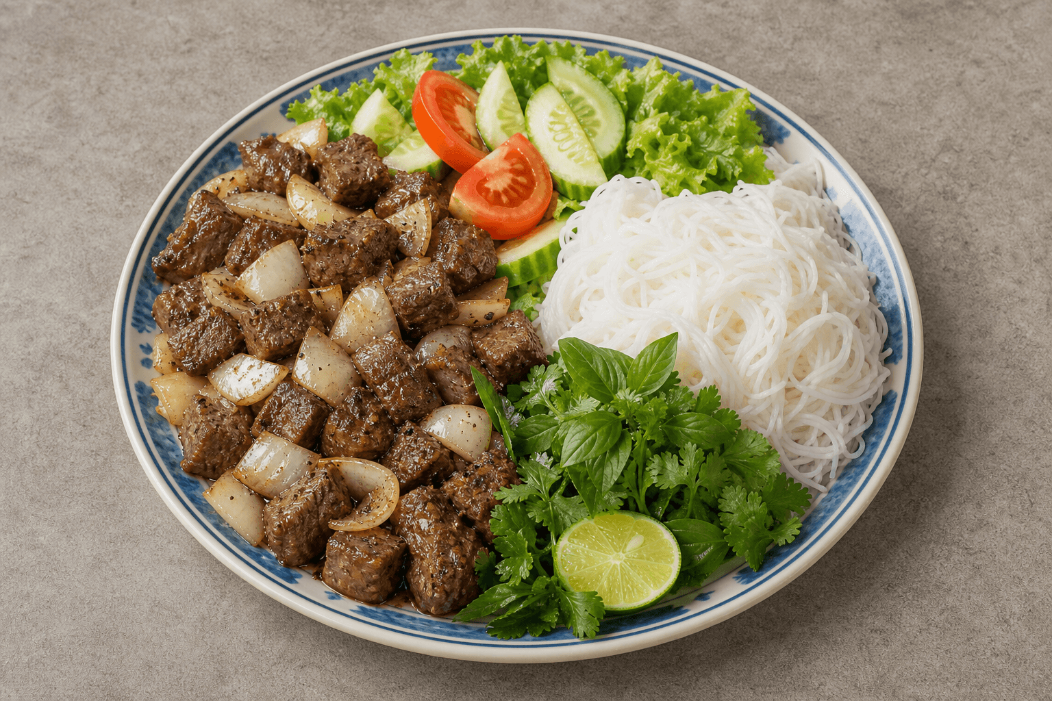 Photorealistic Shaking beef style 052 P10 food image by VDAMO
