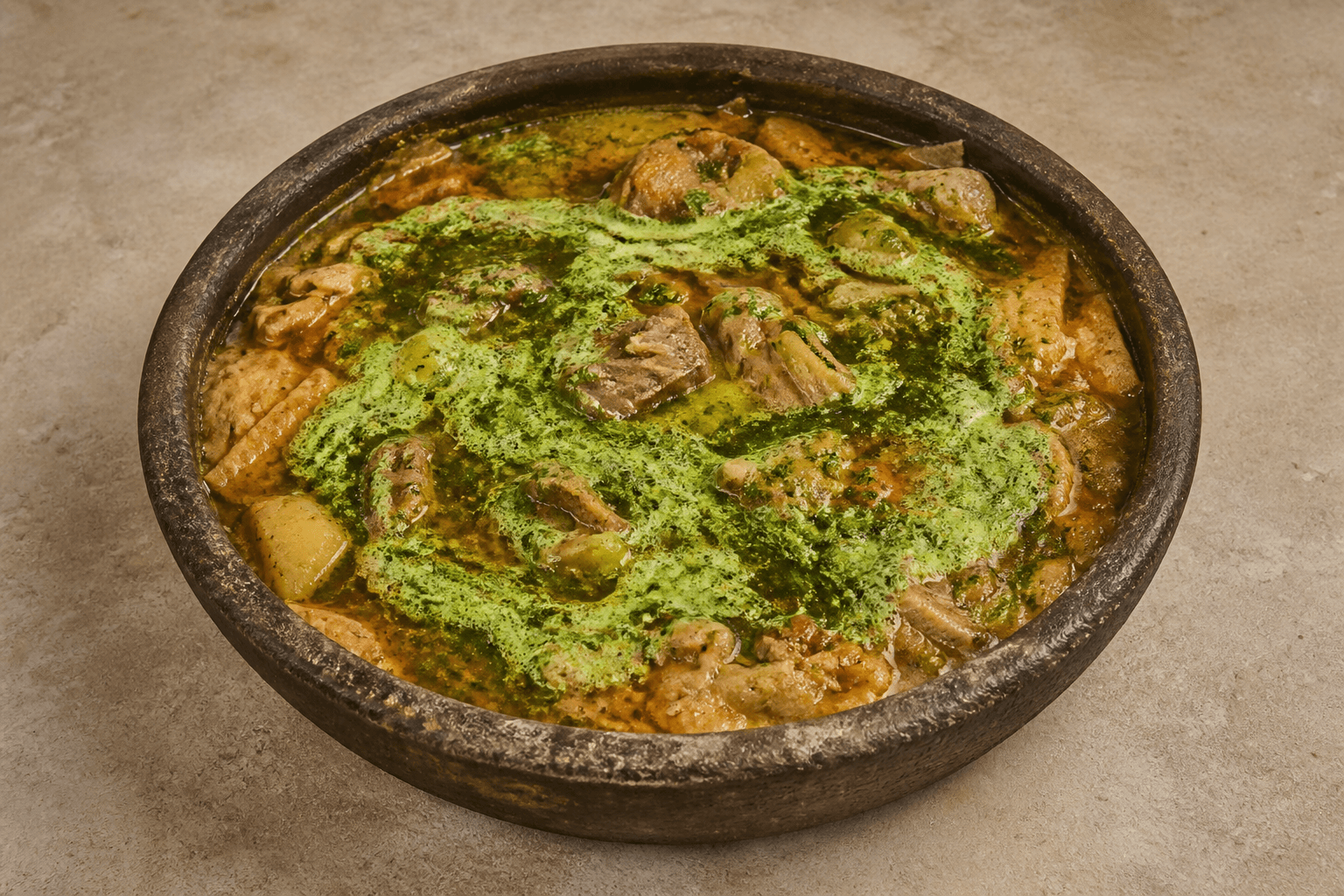 Photorealistic Saltah P10 food image by VDAMO