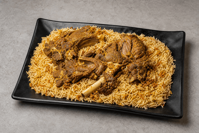 Photorealistic Lamb mandi menu-main p02 food image by VDAMO