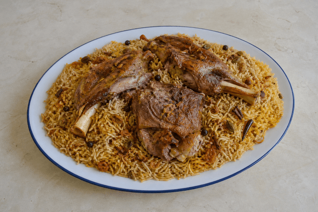 Photorealistic Lamb mandi menu-main p03 food image by VDAMO