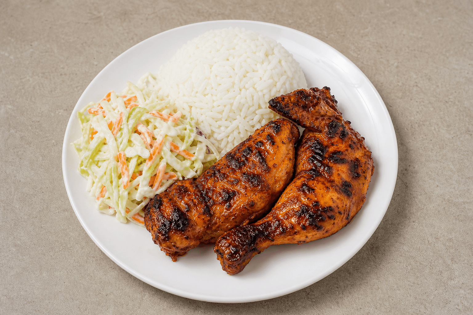 Photorealistic South African chicken meal 007 P09 food image by VDAMO
