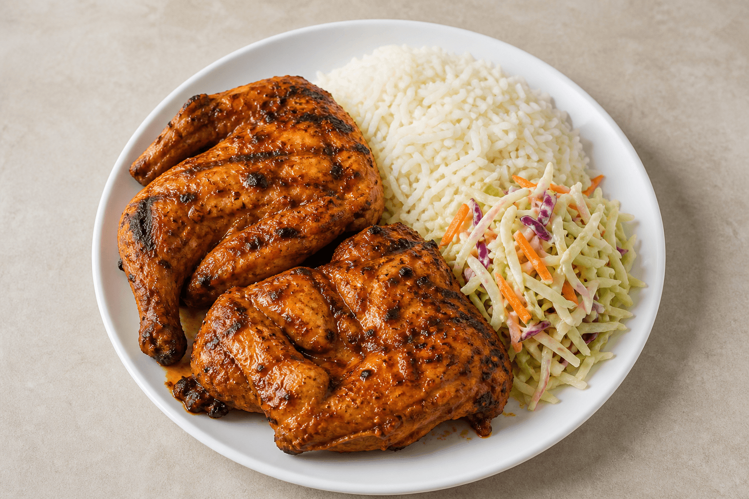 Photorealistic South African chicken meal 031 P01 food image by VDAMO