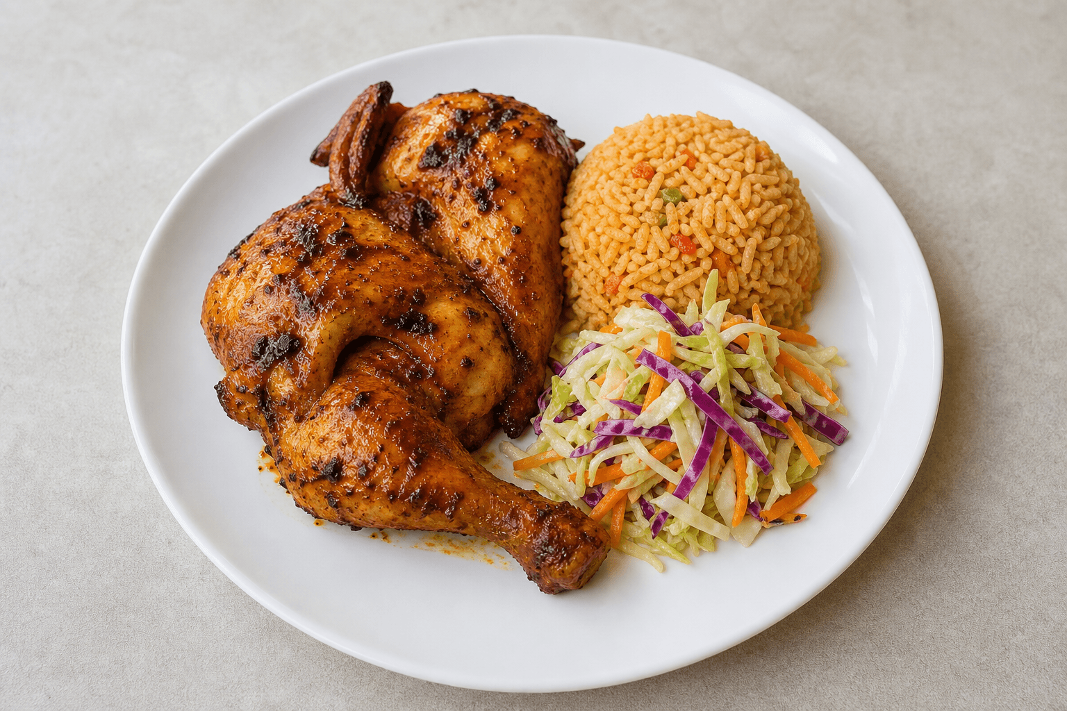 Photorealistic South African chicken meal 159 P01 food image by VDAMO