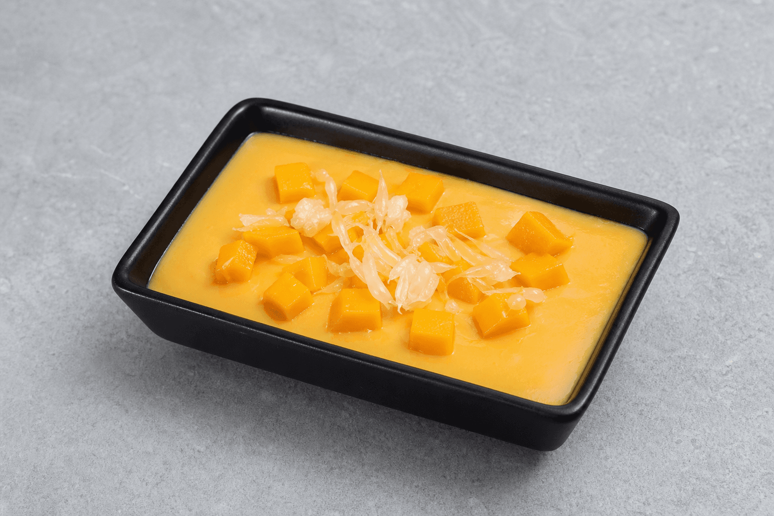 Photorealistic ZA Mango pudding cup dessert menu-main p02 food image by VDAMO