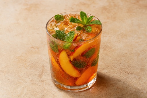 Photorealistic AE Iced peach tea bar-drink P09 food image by VDAMO