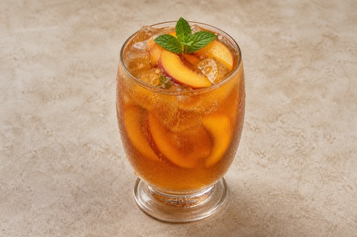 Photorealistic AE Iced peach tea bar-drink P10 food image by VDAMO