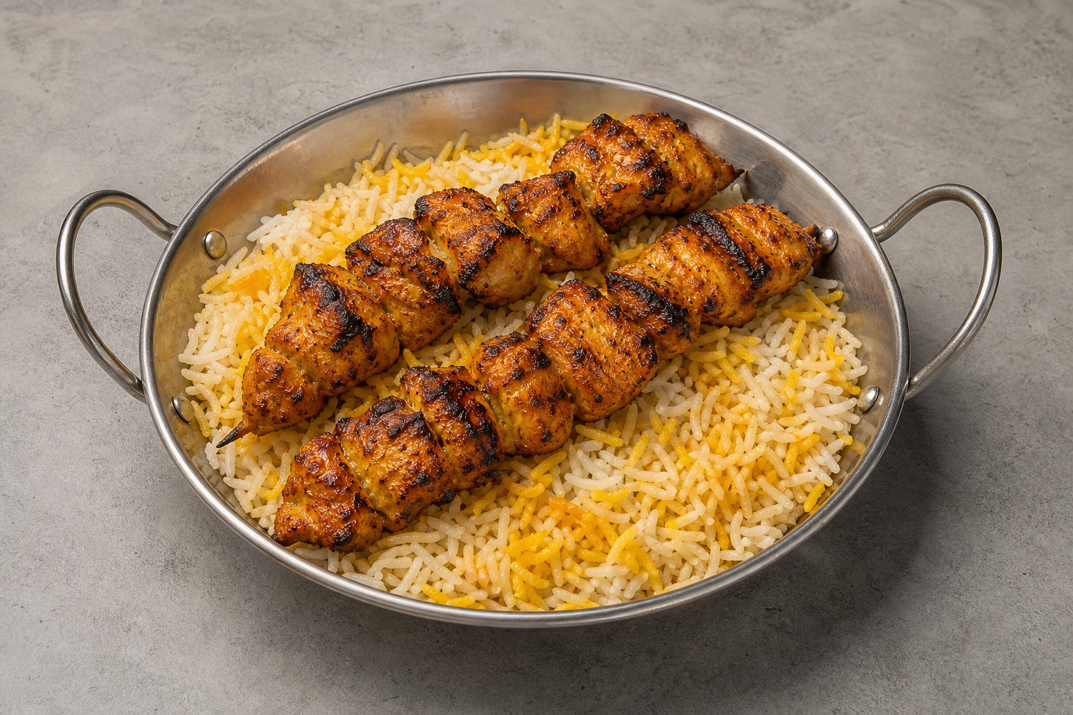 AE House grilled chicken skewers barbecue P05 — United Arab Emirates dish