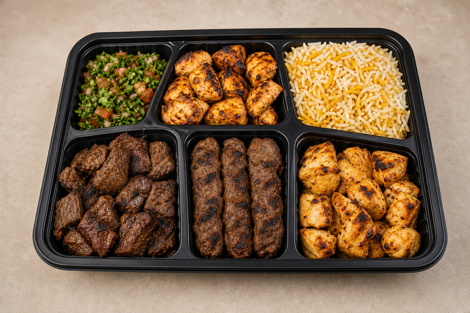 Photorealistic AE Mixed barbecue platter barbecue P08 food image by VDAMO