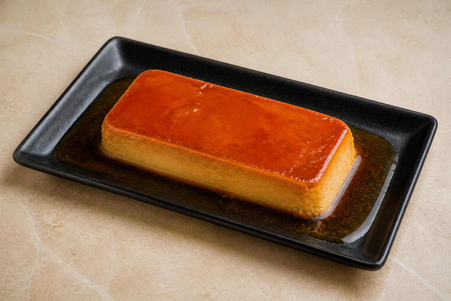 Photorealistic AE Caramel custard dessert P02 food image by VDAMO