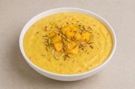 Photorealistic AE Mango pudding cup dessert P04 food image by VDAMO