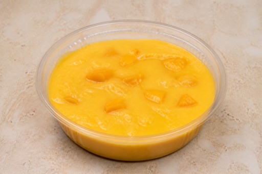 Photorealistic AE Mango pudding cup dessert P07 food image by VDAMO
