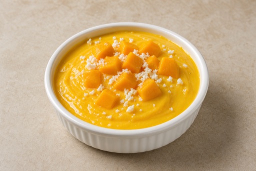 Photorealistic AE Mango pudding cup dessert P09 food image by VDAMO