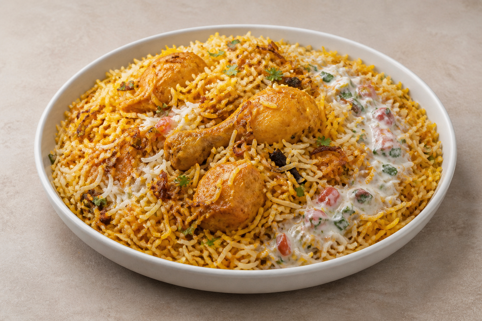 Photorealistic Chicken biryani box P04 food image by VDAMO