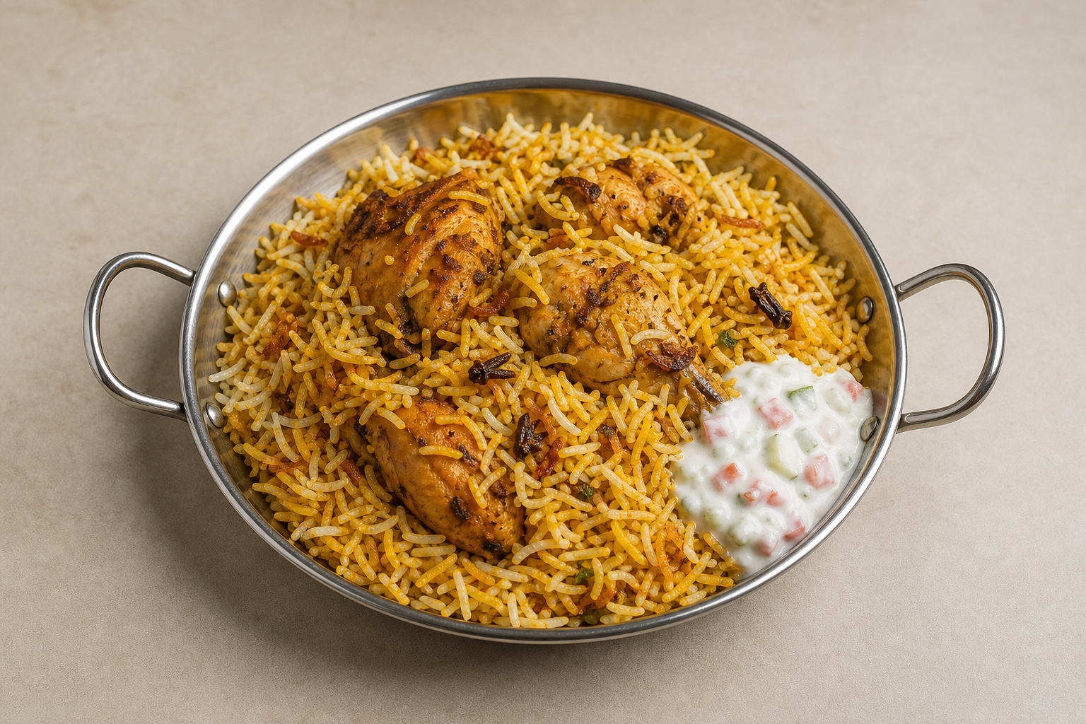 Photorealistic Chicken biryani box P05 food image by VDAMO